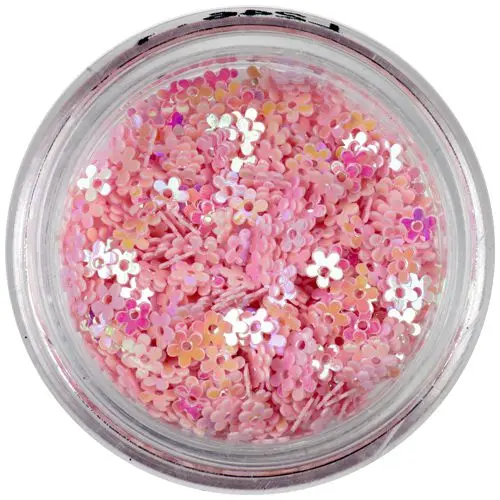 Light pink flowers with hole - colourful reflection