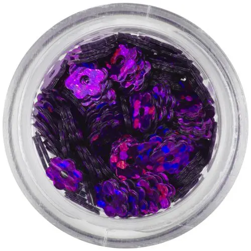 Purple flowers with hole - colourful reflection