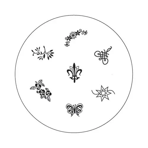 Ornament stamping plate B31