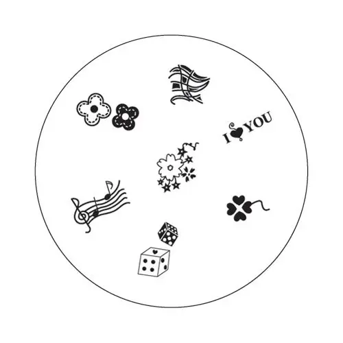 Plate for nail art stamping B39