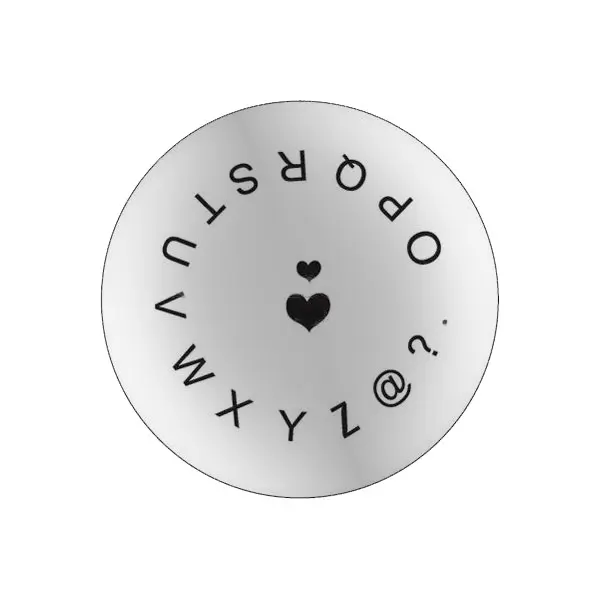 Stamping template B53 - letters O-Z