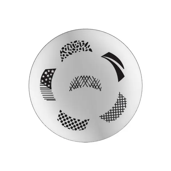 Plate for nail art stamping M45