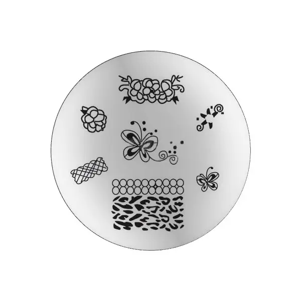 Nail art plate B69