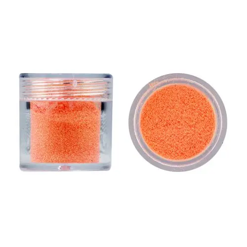 Nail art glitter powder - neon orange, 10g