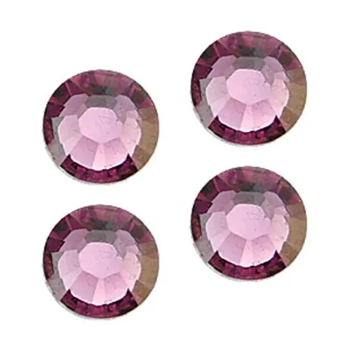 Round Swarovski rhinestones 2mm - purple 50pcs