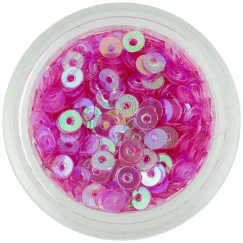 Flitter round disks - pink-violet