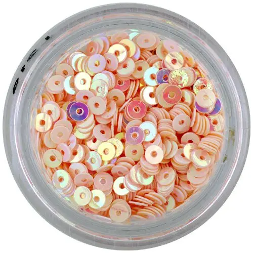 Light pink flitter disks