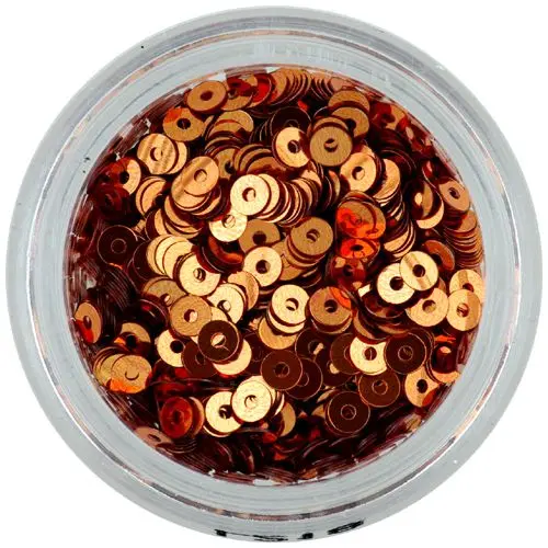 Nail decorations - copper disk sequins