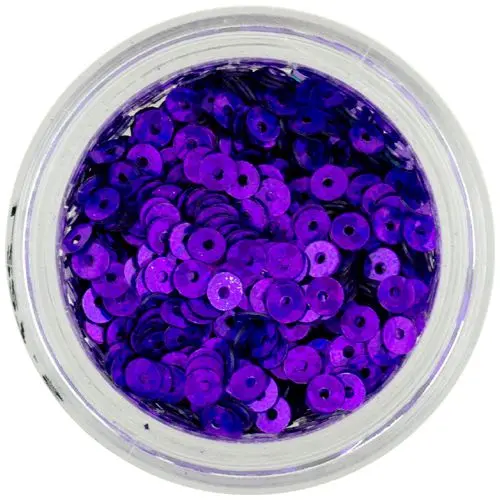 Dark violet sequin disks