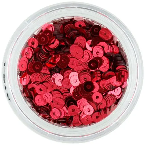 Burgundy sequin disks