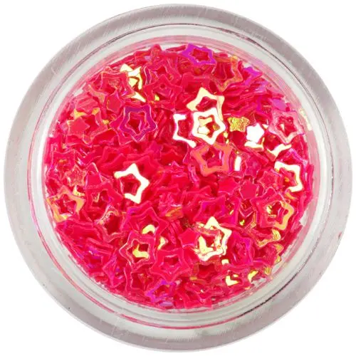 Coral red stars - hollow