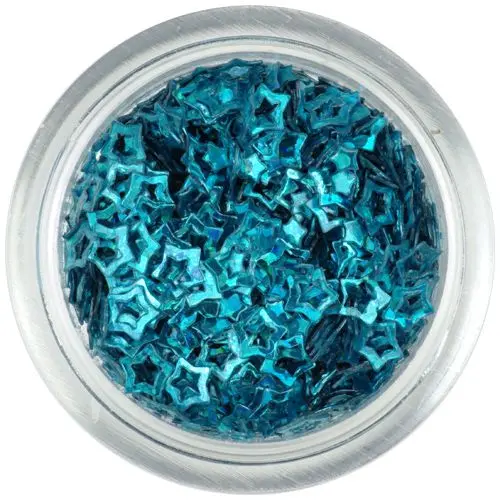 Flitters - stars, turquoise blue