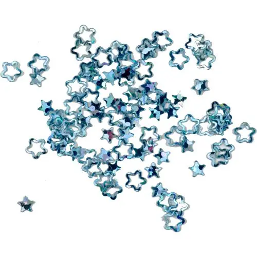 Turquoise stars - hollow