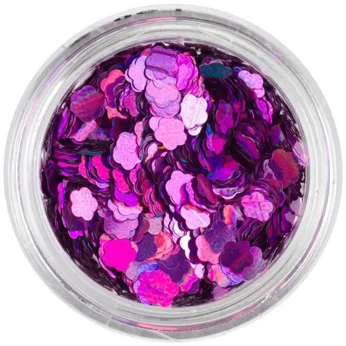 Decorative flower - purple, hologram