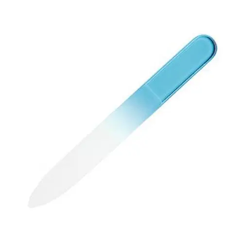 Glass nail file - coloured, double-sided