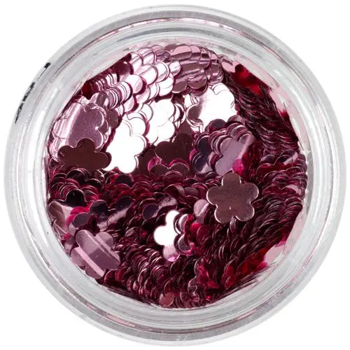 Old pink nail art flowers