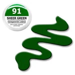 UV gel, coloured – EBD 91 Sheer Green 5g
