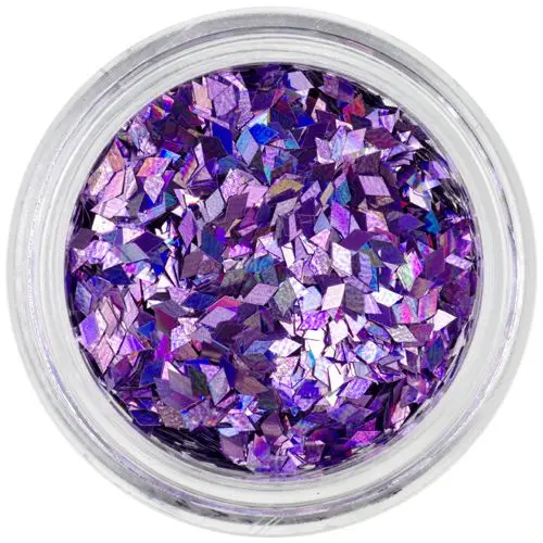 Nail art diamond confetti - light purple, hologram