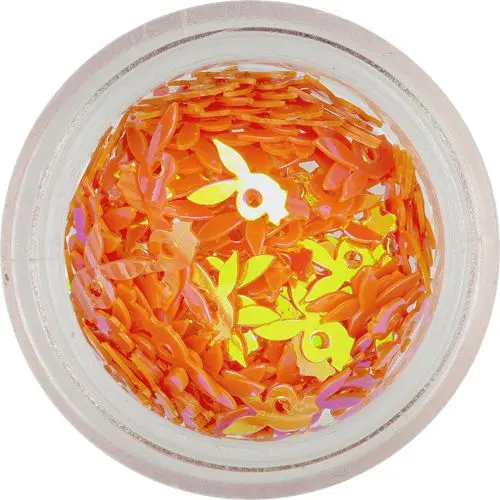 Nail Decorations - Orange Playboy Bunny