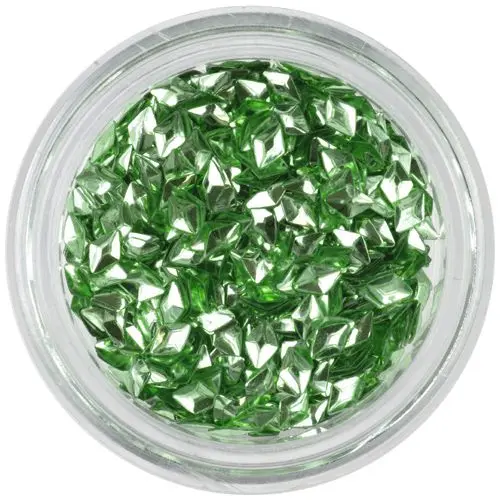 Light green nail art decoration - 3D diamond