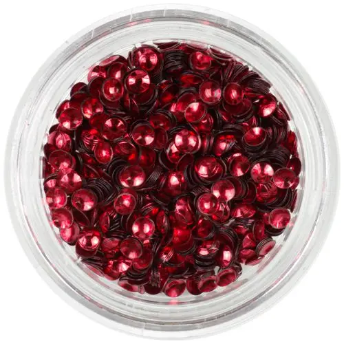 Nail art shell - red, 3D