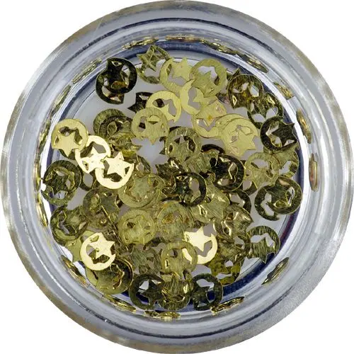 Metal Nail Decoration - Little Moon with Star