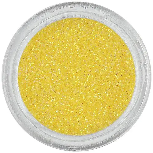 Yellow glitter dust powder