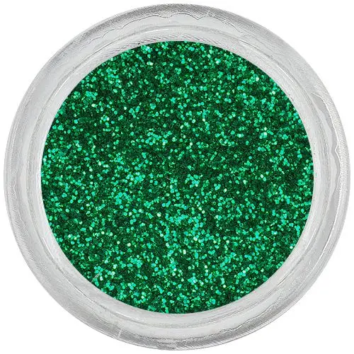 Dark green glitter dust powder