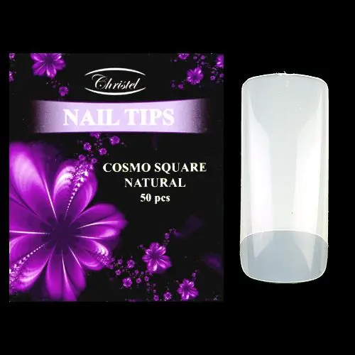 Cosmo Square natural 50pcs - false nails no. 7