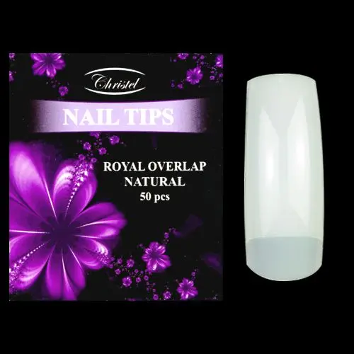Royal Overlap natural 50pcs - false nails no. 8