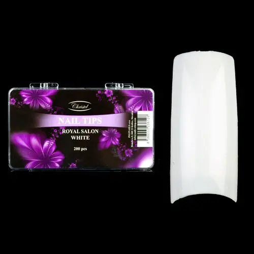 Royal Salon white 200pcs - false nails mix 1-10