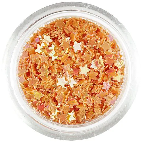 Decorative stars - peach colour
