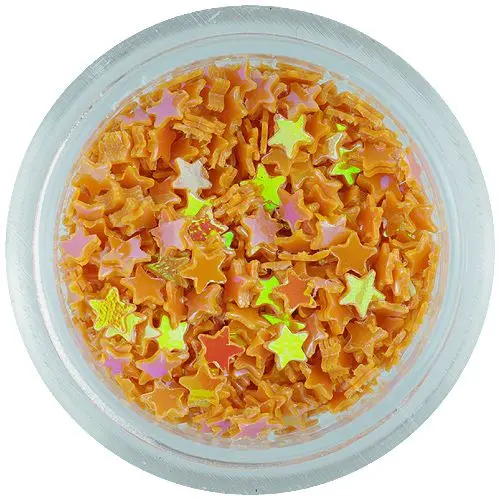Nail art stars - orange