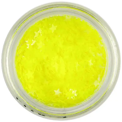 Neon yellow decorations - stars