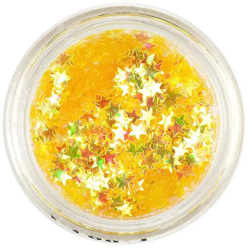 Yellow stars with gloss