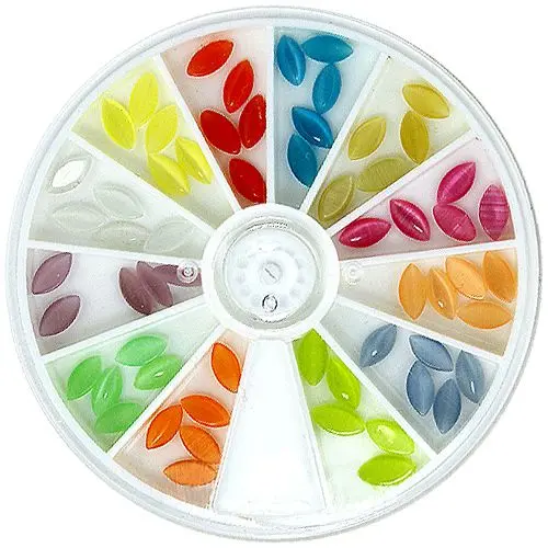 Decorative rhinestones, set - oval