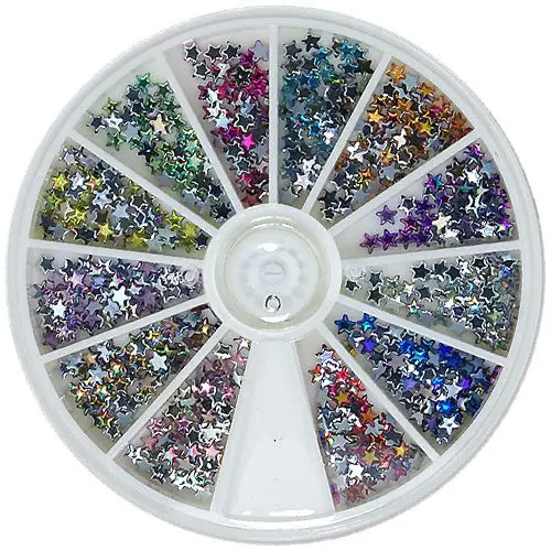 Nail art stars - holographic