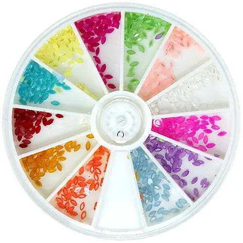 Decorative rhinestones, set - tear shape