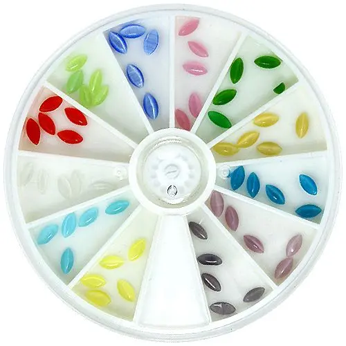 Set of decorative rhinestones - oval shape