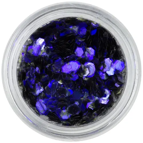 Hexagons aqua elements - violet