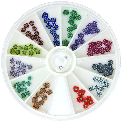 Nail art fimo decorations - flowers