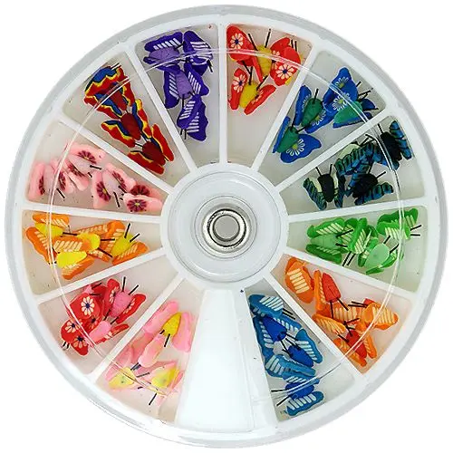 Set of fimo decorations - 3D butterfly