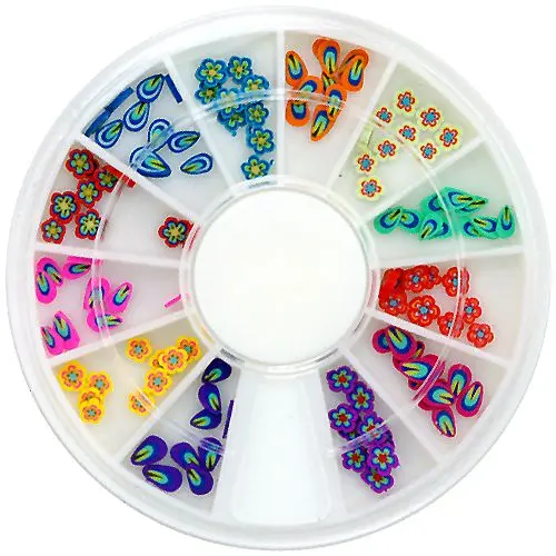 Nail art Fimo set - flowers, petals