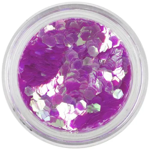 Cyclamen confetti - hexagons aqua elements