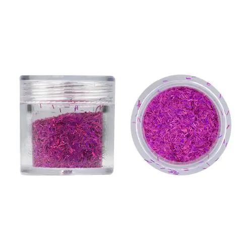 Nail art flitters - magenta, hologram 10g