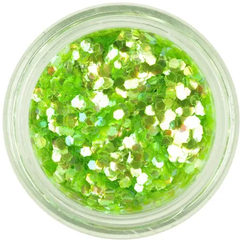 Light green hexagons - aqua elements