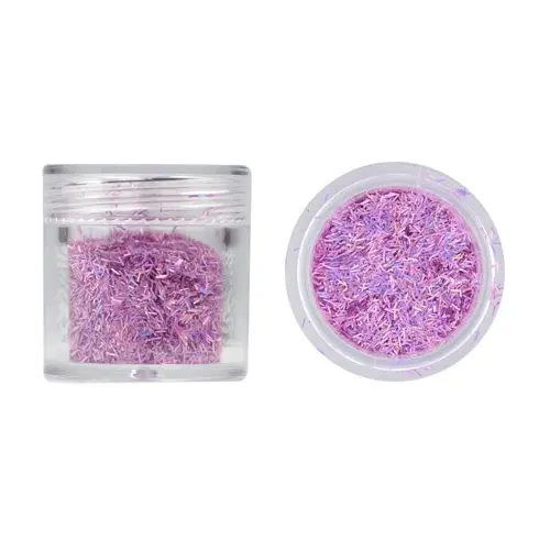 Decorative flitter 10g - light purple with hologram