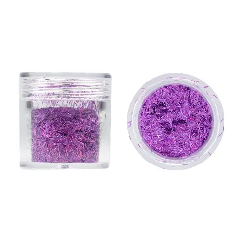 Nail art decoration - dark purple with hologram 10g