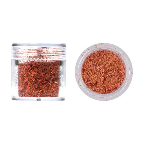 Flitter for nail art 10g – brick red, hologram