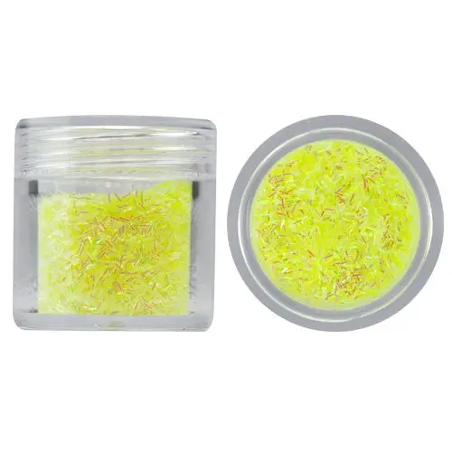 Flitter for nail art 10g – neon yellow